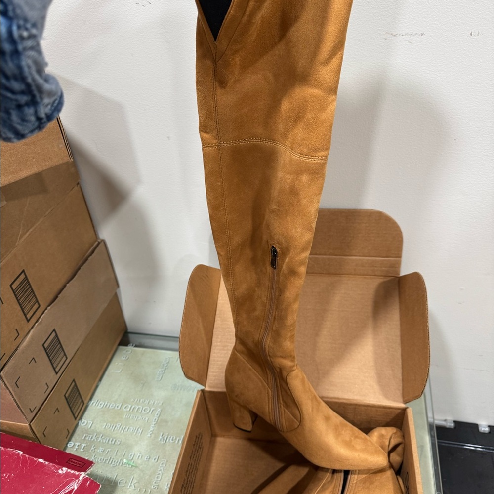 Tan Over-the-Knee Boots